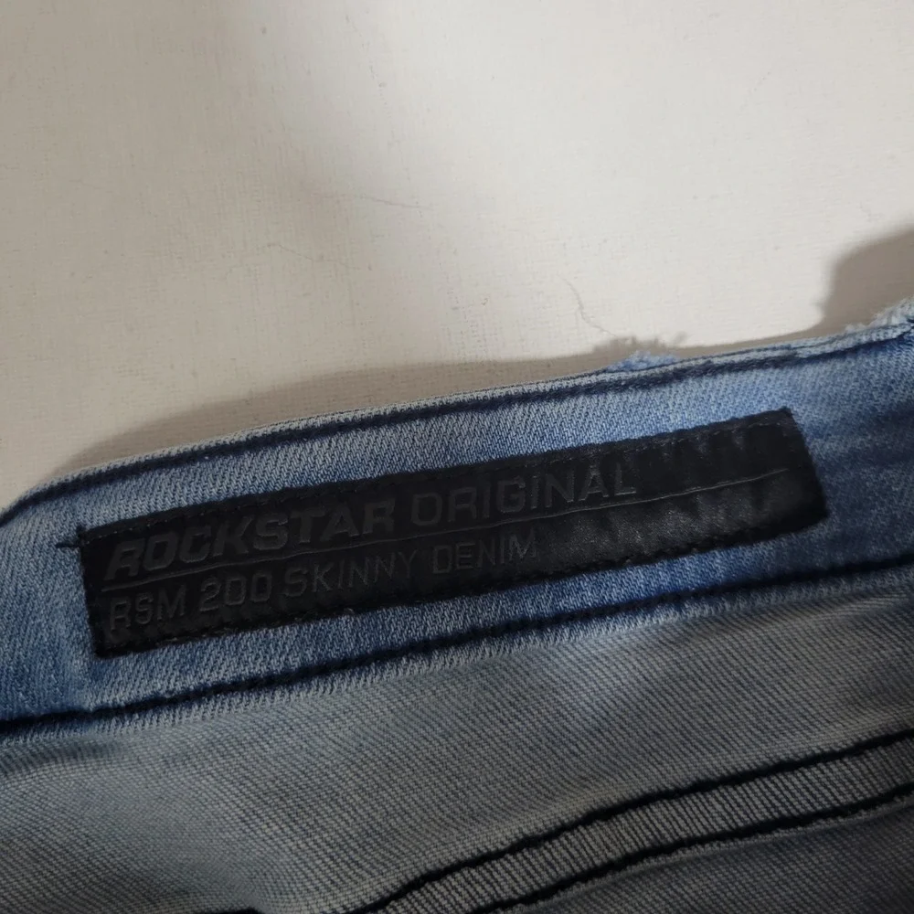 Rockstar Original Skinny Denim Jeans Mens 44 Distressed Y2k Grunge Streetwear‎ - Picture 7 of 10